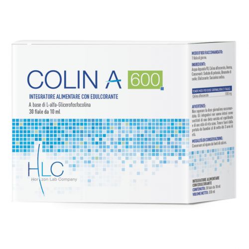 Colin A 600 - Alfa Intes - 30 fiale da 10 mL - Integratore alimentare utile per sostenere le funzioni cognitive e nervose